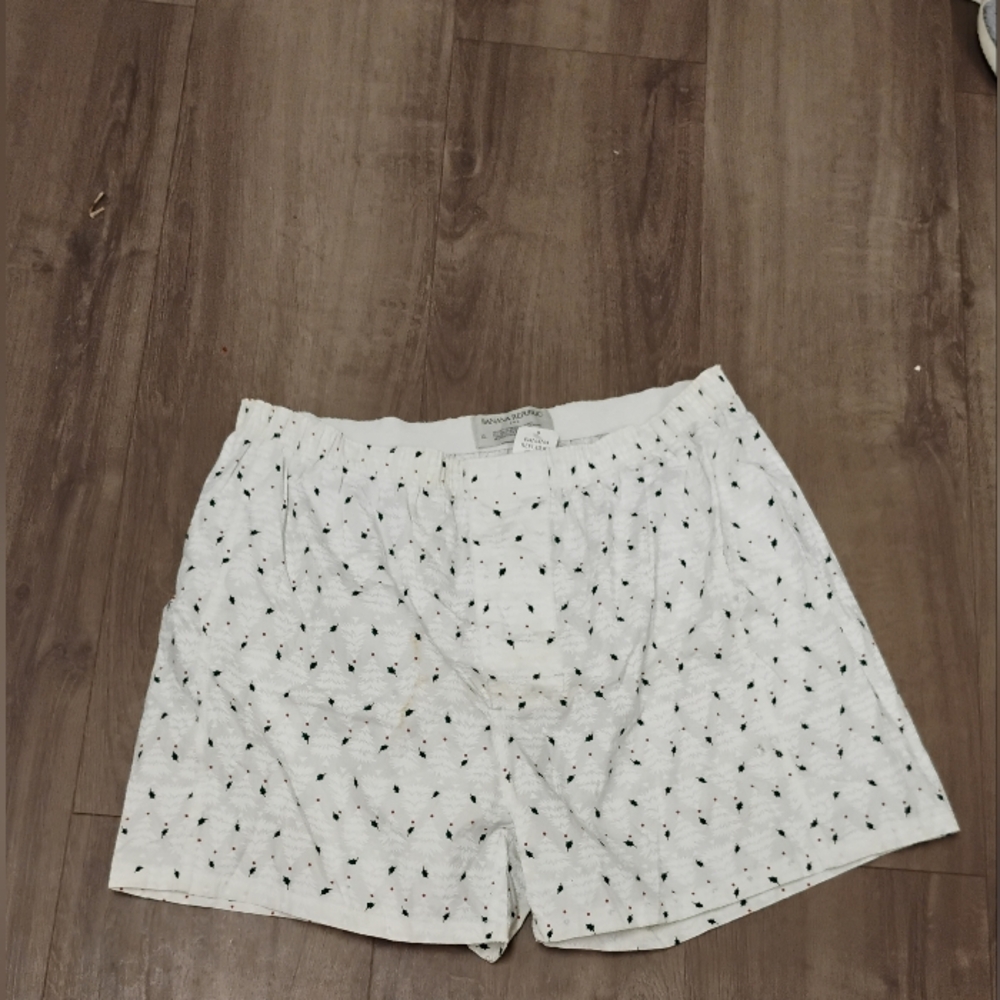 NWT Banana Republic Christmas Holiday Print Cotton Boxers XL